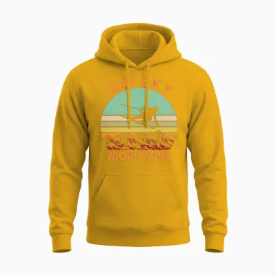 Big Sky Montana Unisex Hoodie - Gold