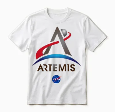 Nasa Artemis Mission Logo Unisex T-Shirt - White