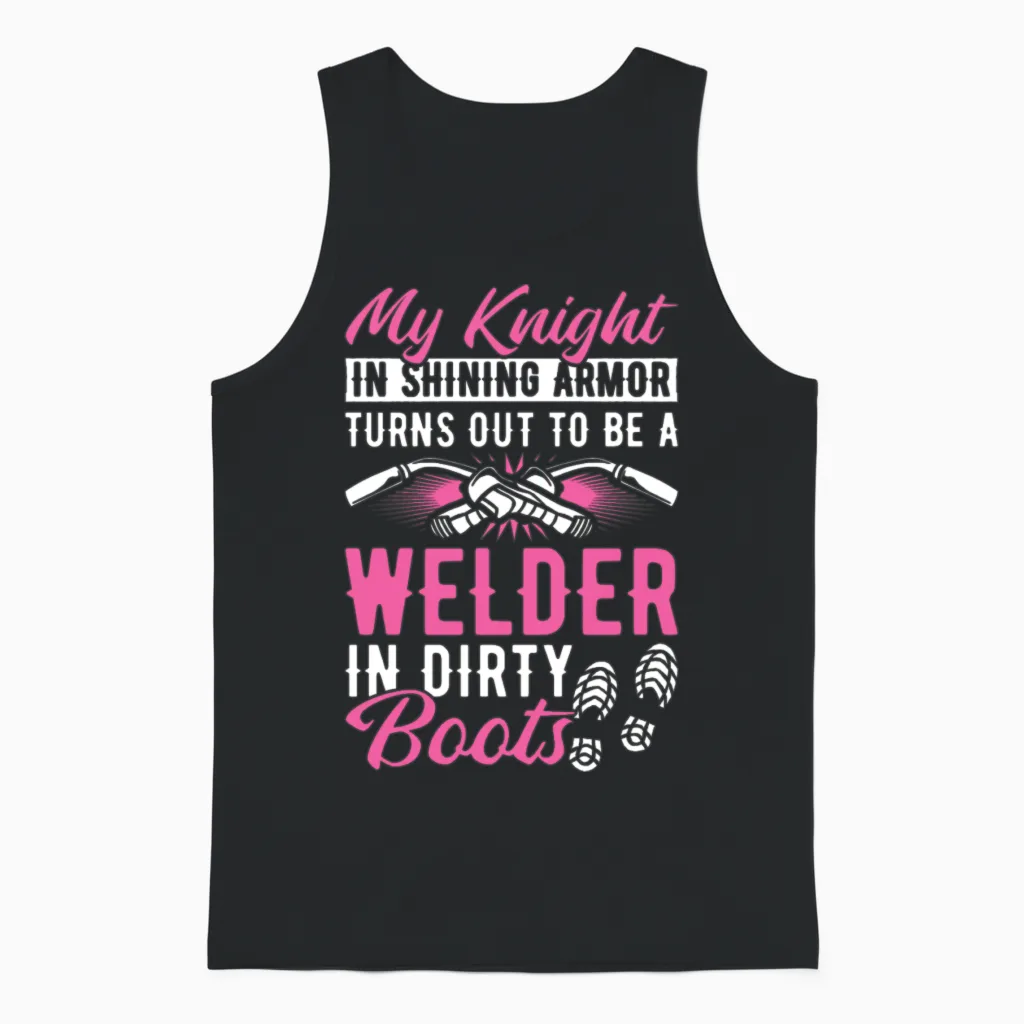 Welding Funny - Welders Unisex Tank Top in Black