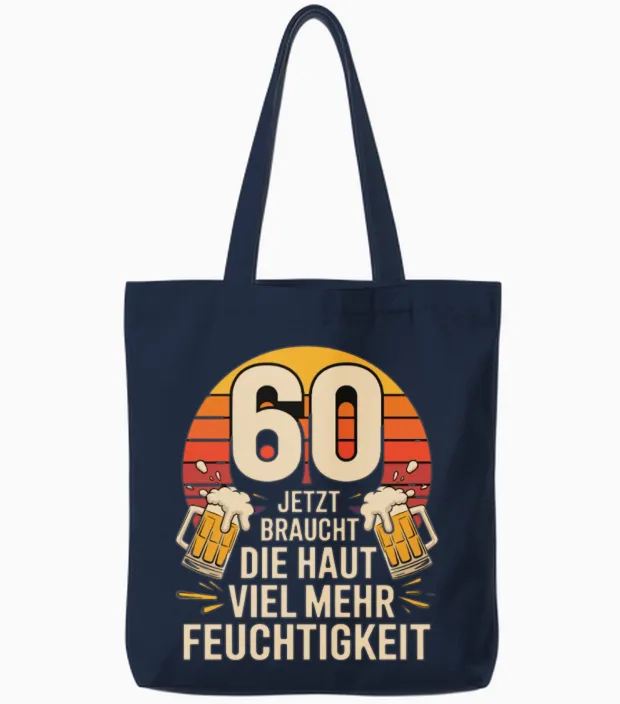60 Jetzt Braucht Die Haut Viel Mehr Feuchtigkeit Tote Bags in Navy