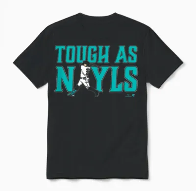 Josh Naylor - Tough as Nayls - Seattle Baseball Unisex T-Shirt - Black