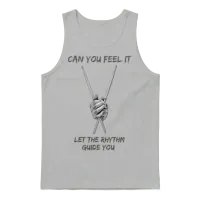 Feel the Rhythm Unisex Tank Top - Ash – 1