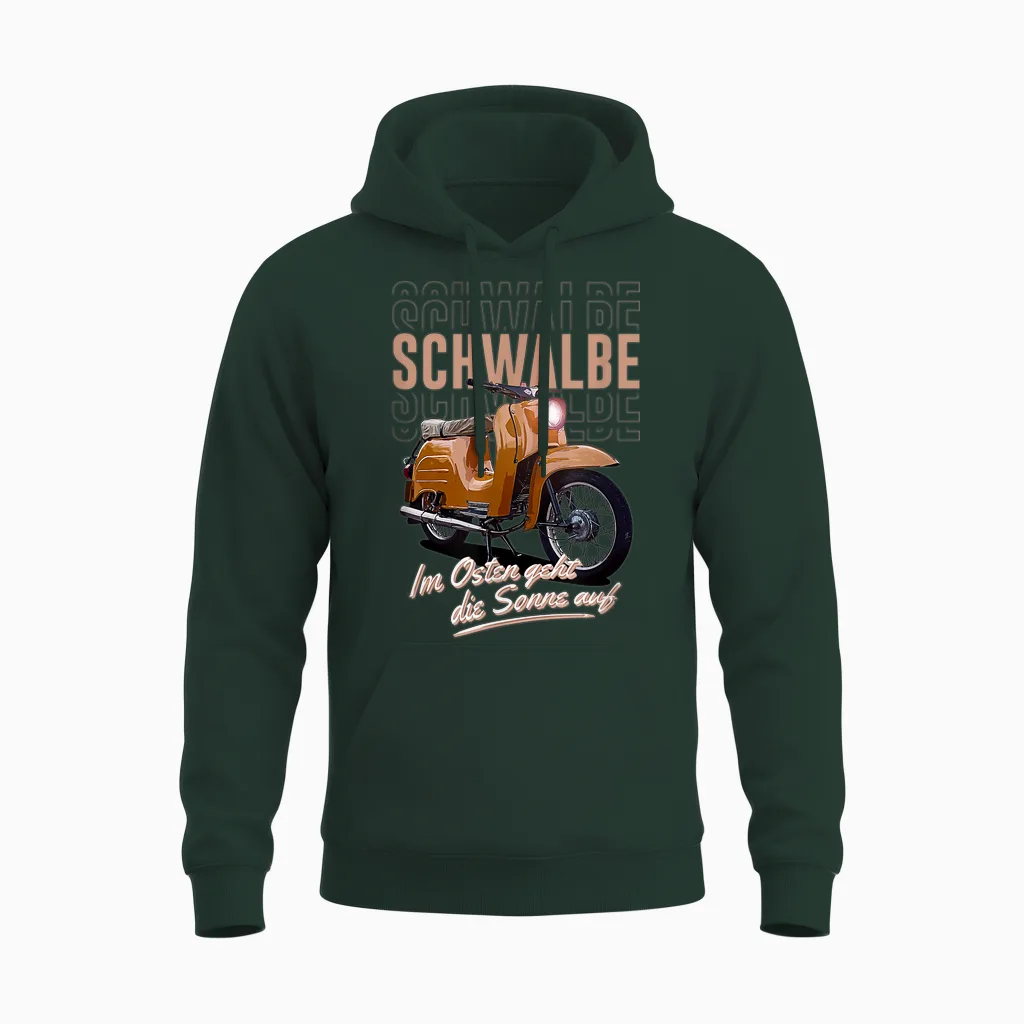 Schwalbe Kr51 T-Shirt, Black Unisex Hoodie in Forest