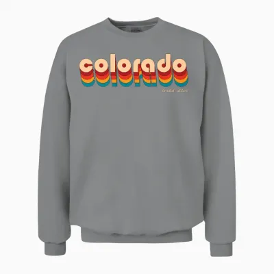 Retro Colorado State Unisex Sweatshirt - Sport Grey