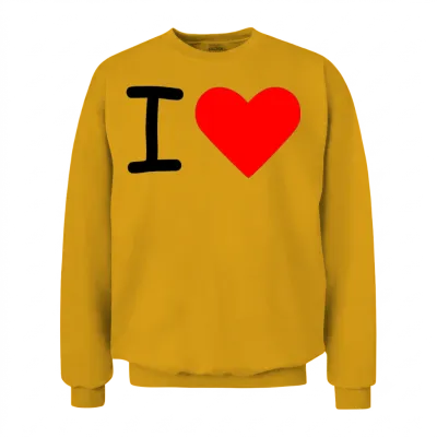 I Heart Unisex Sweatshirt - Gold