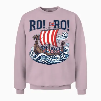 Funny Ro Ro Norway Viking Soccer Norwegian Viking Heritage Unisex Sweatshirt - Light Pink