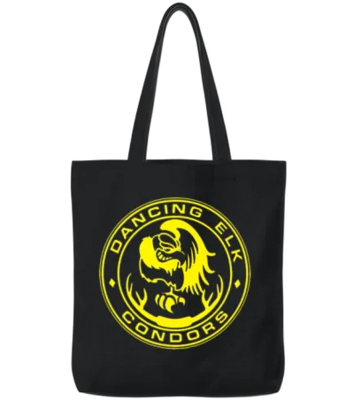 Dancing Elk Condors Juno Tote Bags - Black