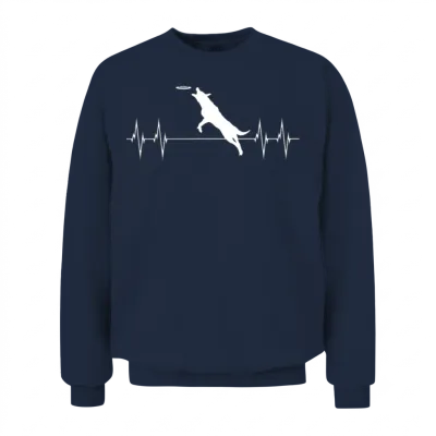 Dog Training Dog Trainer Dog Heart Line Gift Unisex Sweatshirt - Navy