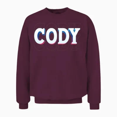 Retro - Cody Unisex Sweatshirt - Maroon