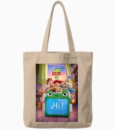 Disney and Pixar's Toy Story 5 Lilypad Hi Let's Play Tote Bags - Natural