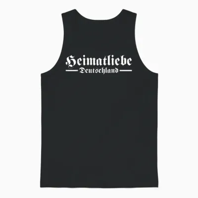 Heimatliebe Deutschland Design Slogan Vintage Klassik Unisex Tank Top - Black