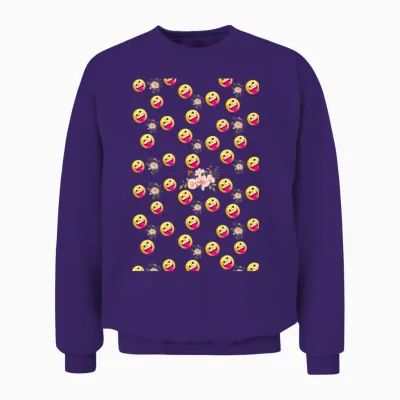 It's Funny - Pattern Unisex Sweatshirt - Purple
