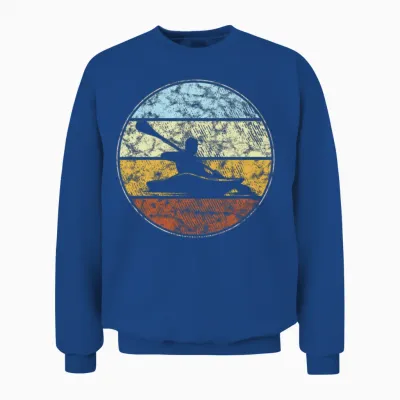 Kayak Retro Unisex Sweatshirt - Royal