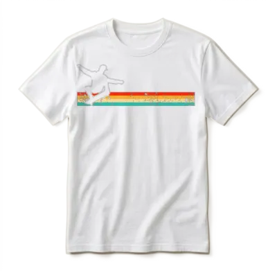 Skater Retro Unisex T-Shirt - White