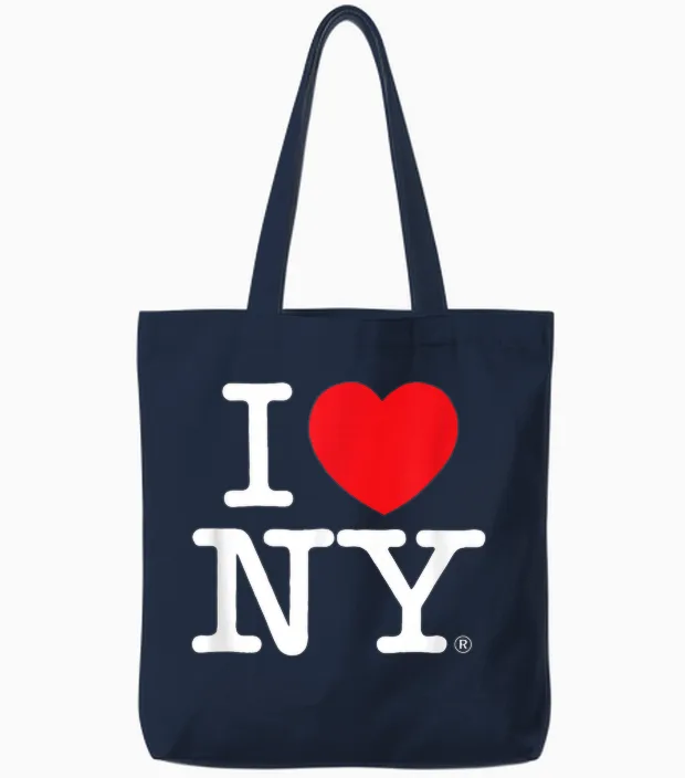 T-Shirt with German Text "ich Liebe Mein Klassisches Logo Tote Bags in Navy