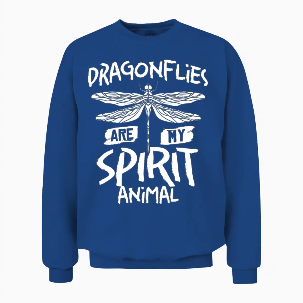 Dragonflies Flying Insect Quotes Entomologist Unisex Sweatshirt in Royal