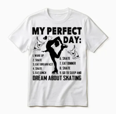 Funny Figure Skating Unisex T-Shirt - White