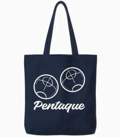 Petanque Game Hobbyist Gift Tote Bags - Navy