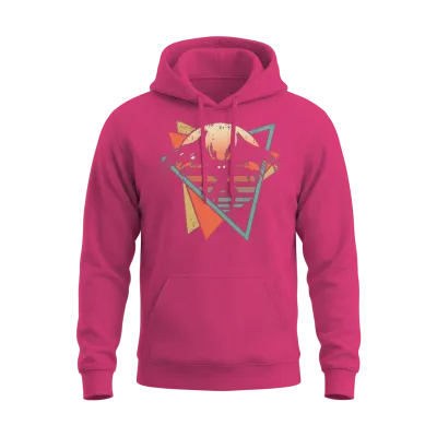 Mothman Cryptid Cryptozoology Retro Unisex Hoodie - Heliconia