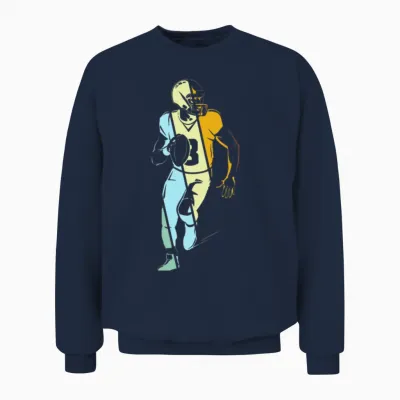Rugby Retro Unisex Sweatshirt - Navy