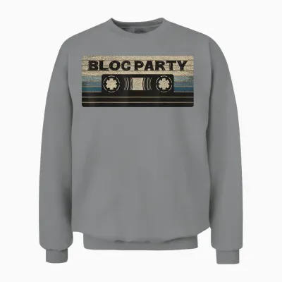 Vintage Bloc Cassette Party Mix Tape Music 2000s Rock T-Shirt, Black, S Unisex Sweatshirt - Sport Grey