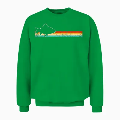 Fish Retro Unisex Sweatshirt - Irish Green