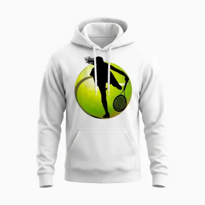 Tennis,tennis Player,woman Tennis Player T-Shirts Unisex Hoodie - White