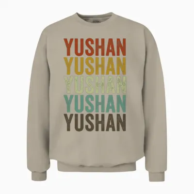 Yushan China Retro Vintage Unisex Sweatshirt - Sand
