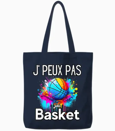 J'peux Pas Jai Basketball Basketball for Children Women Teenagers Men Tote Bags - Navy