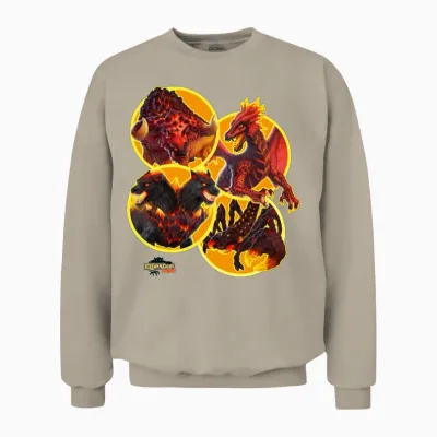 Schleich® Eldrador® Creatures Lava World Monsters Unisex Sweatshirt - Sand