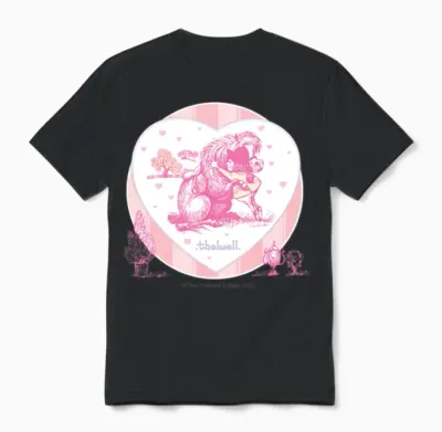 Ponyhugging Thelwell Cartoon Unisex T-Shirt - Black