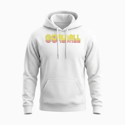 Retro Goalball Unisex Hoodie - White
