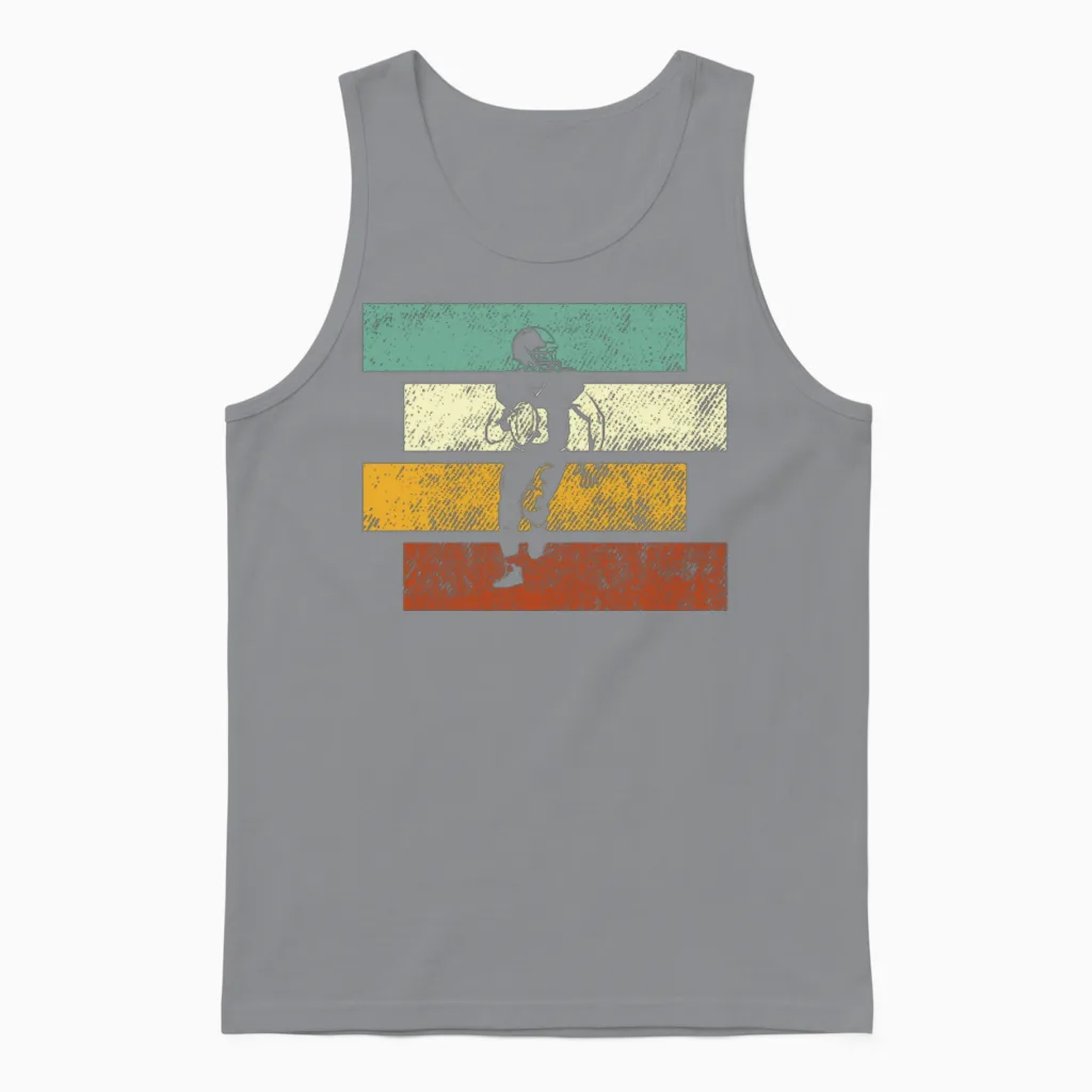Rugby Retro Unisex Tank Top in Sport Grey
