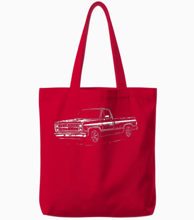 (2 Sided) Get in Bitch I Found a Deal on Marketplace Humor Tote Bags in Red