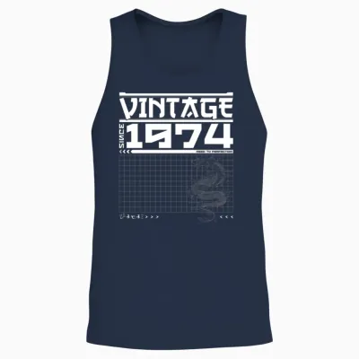 Samurai Spirit 1974 - 51st Dragon Legacy Unisex Tank Top - Navy