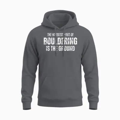 Bouldering Boulderer Boulder Unisex Hoodie - Charcoal
