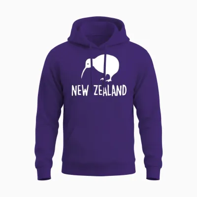 New Zealand Kiwi Unisex Hoodie - Purple