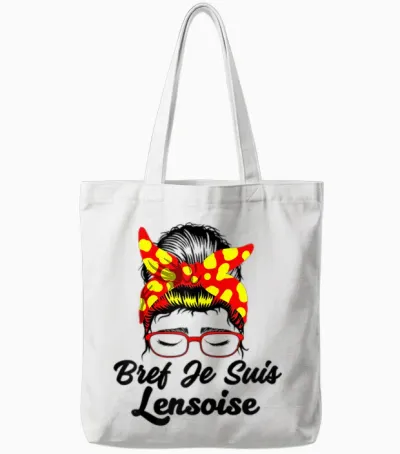 Bref Je Suis Lensoise Tote Bags - White