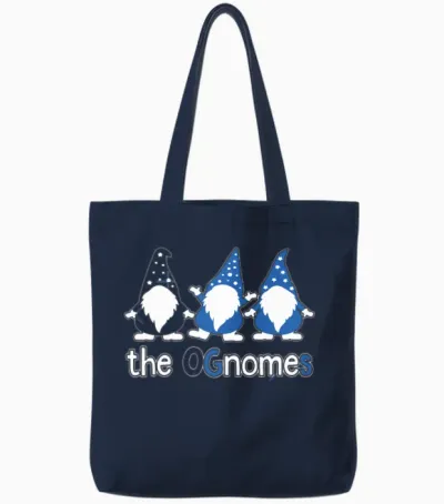 Gnomes the Ogs Funny Tote Bags - Navy