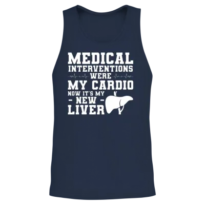 Liver Transplant Unisex Tank Top - Navy