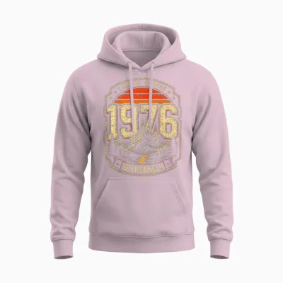 50. Geburtstag Mann Frau 50 Jahre 1976 Deko Geschenk Lustig Unisex Hoodie - Light Pink