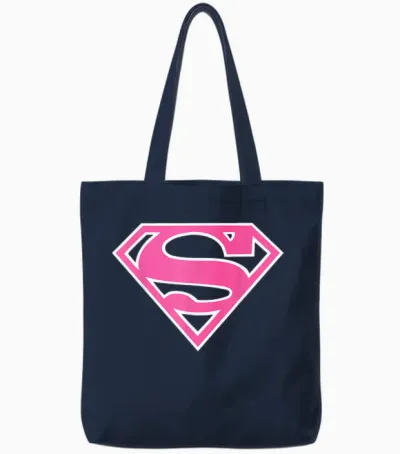 Dc Supergirl Logo Classic Tote Bags - Navy