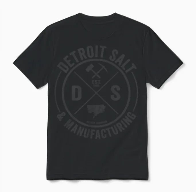 Detroit Salt & Manf. Unisex T-Shirt in Black
