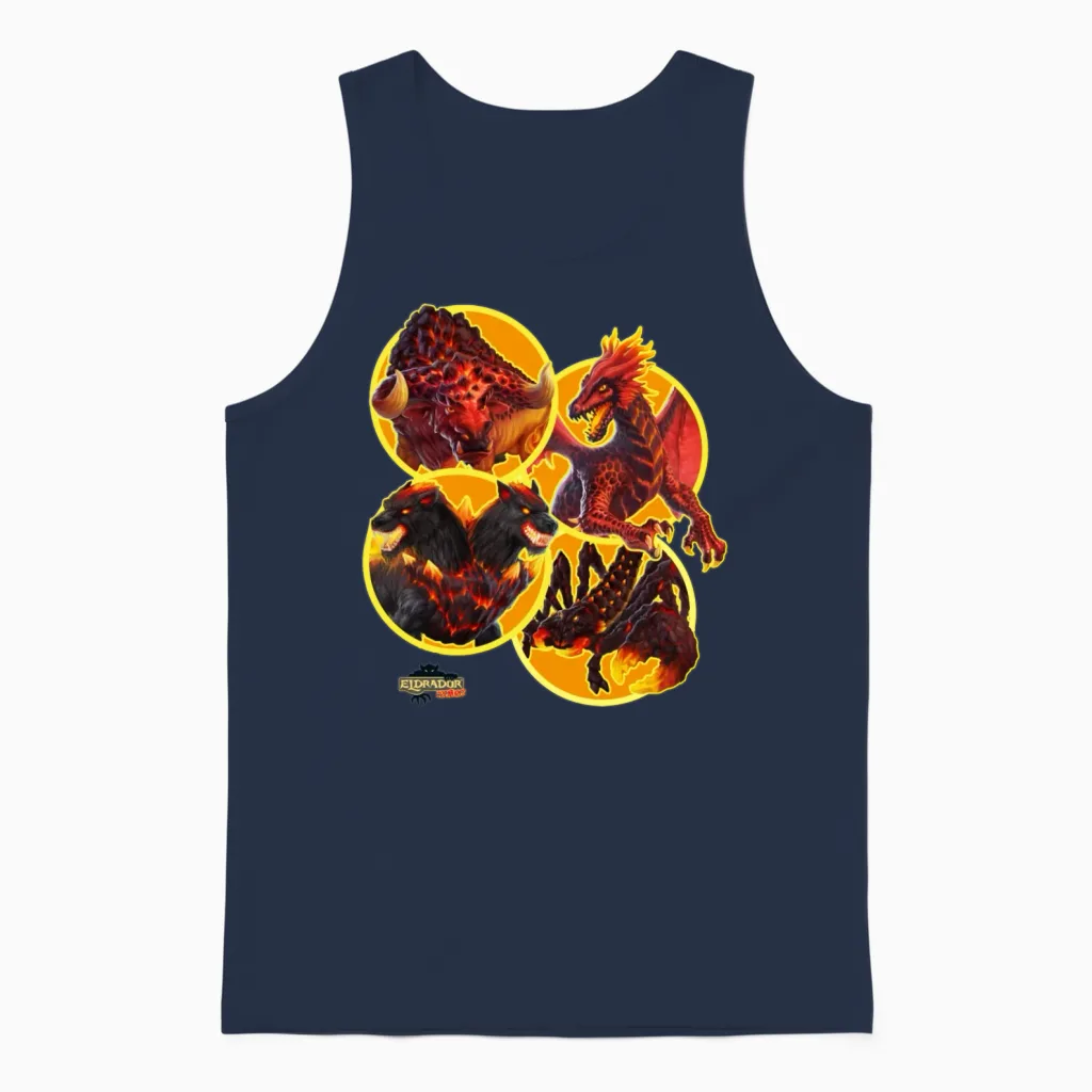 Schleich® Eldrador® Creatures Lava World Monsters Unisex Tank Top in Navy