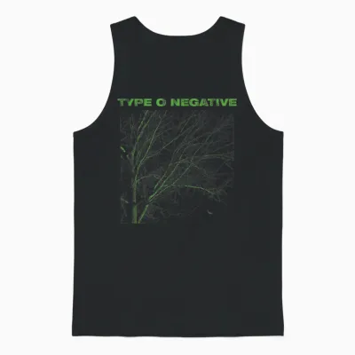 Type O Negative Tree Black T-Shirt, Black Unisex Tank Top - Black