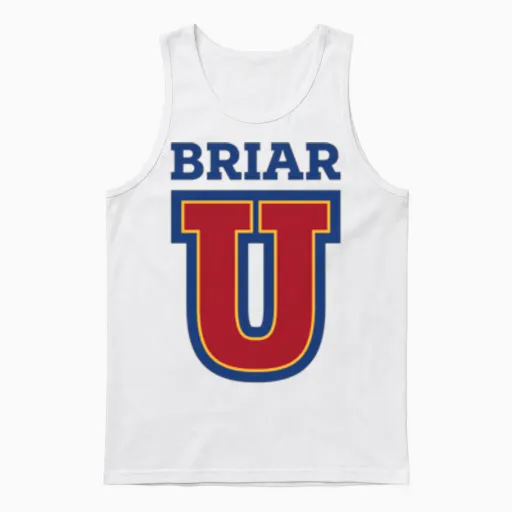 Bruyère U Manche Longue Unisex Tank Top in White