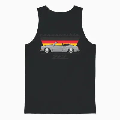 2 Plus 2 Gray Unisex Tank Top - Black