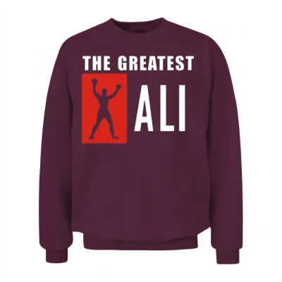 The Greates Ali Unisex Sweatshirt - Maroon