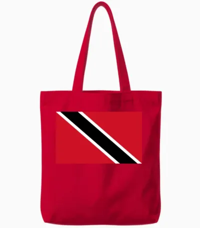 Trinidad Tobago Tote Bags - Red