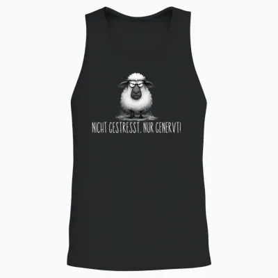 Nicht Gestresst Nur Genervt Unisex Tank Top - Black